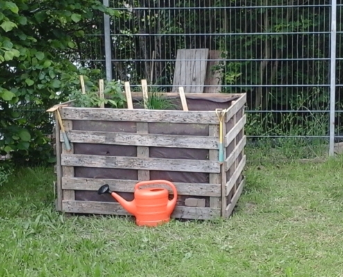 Bau der Hochbeete